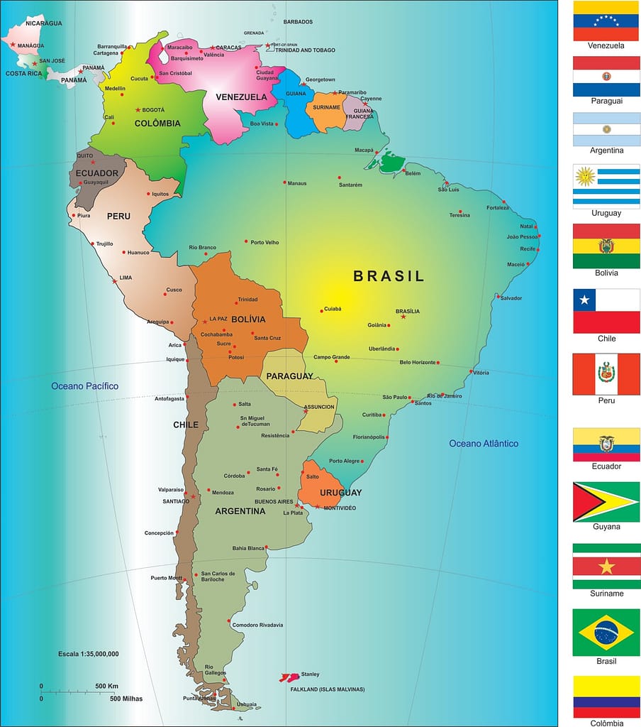 mapa-america-sul-904x1024 Forças Armadas da Venezuela